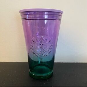 Starbucks 2022 Ombre Purple & Teal
Recycled Glass Cold Cup 16 Fl oz.